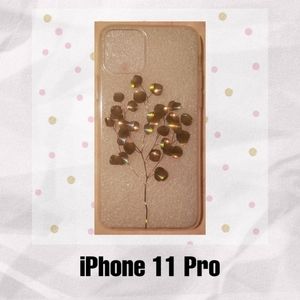 Tree clear with gold iPhone 11 Pro case